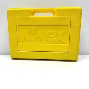 Vintage K’nex Set Yellow Storage Container Challenge Building Set Creative  Kids